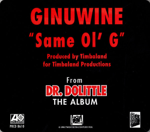 Ginuwine : Same Ol' G (CD, Single, Promo)