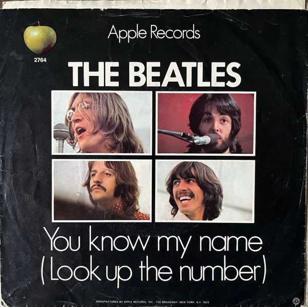 The Beatles : Let It Be / You Know My Name (Look Up The Number) (7", Single)