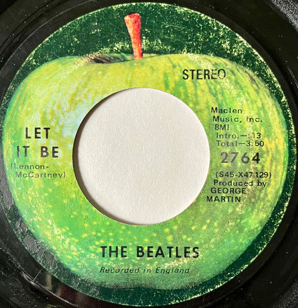 The Beatles : Let It Be / You Know My Name (Look Up The Number) (7", Single)