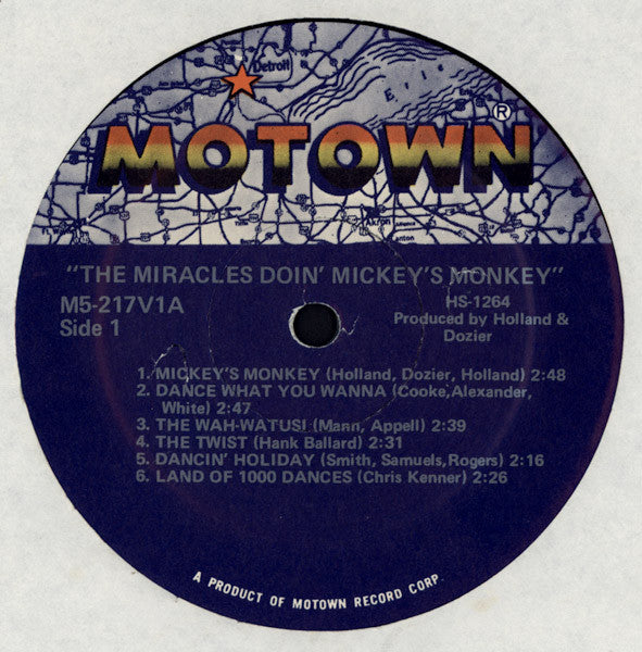 The Miracles : Doin' Mickey's Monkey (LP, Album, RE)