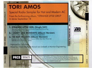 Tori Amos : Special Radio Sampler For Hot And Modern AC (CD, Promo, Smplr)