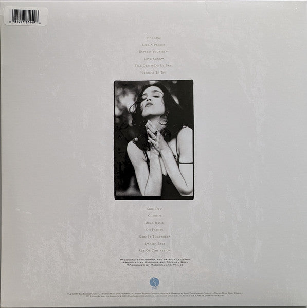Madonna : Like A Prayer (LP, Album, Ltd, RE, Sil)