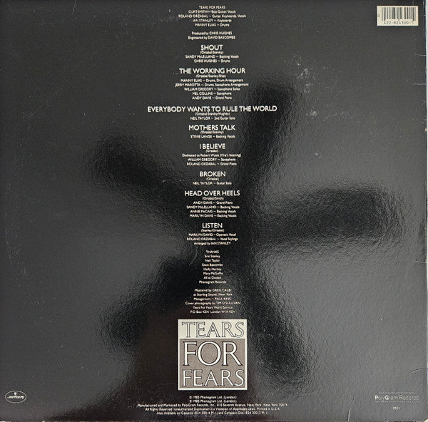 Tears For Fears : Songs From The Big Chair (LP, Album, 72 )