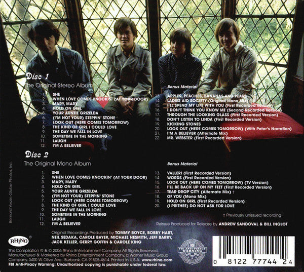 The Monkees : More Of The Monkees (2xCD, Album, Mono, Dlx, RE, RM)