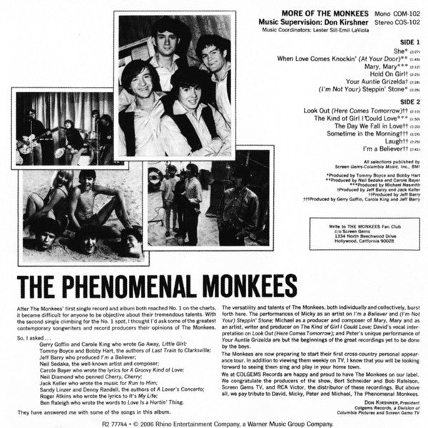 The Monkees : More Of The Monkees (2xCD, Album, Mono, Dlx, RE, RM)
