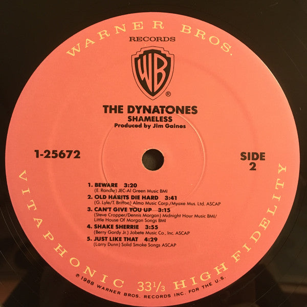 The Dynatones (2) : Shameless (LP, Album, Spe)