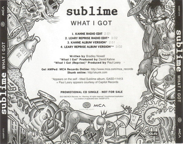 Sublime (2) : What I Got (CD, Maxi, Promo)
