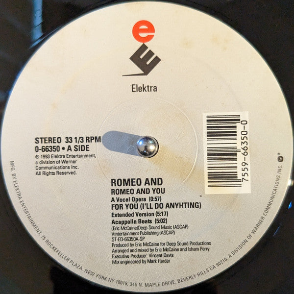 Romeo And : For You (I'll Do Anything) (12")