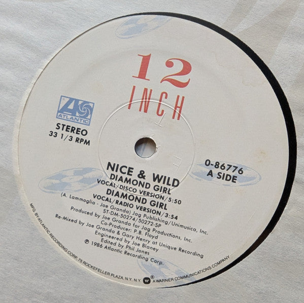 Nice & Wild : Diamond Girl (12", Single)