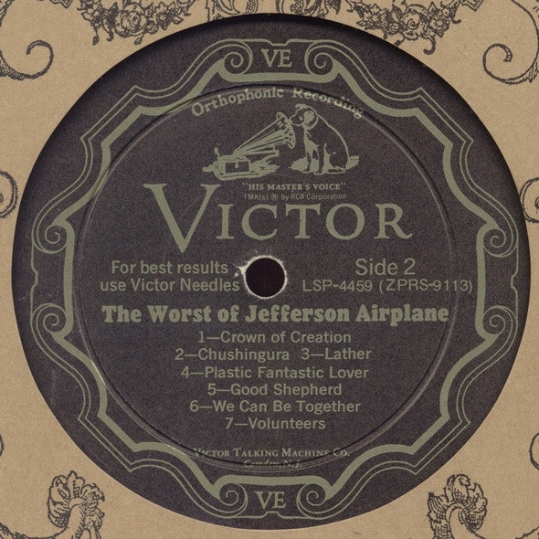 Jefferson Airplane : The Worst Of Jefferson Airplane (LP, Comp)