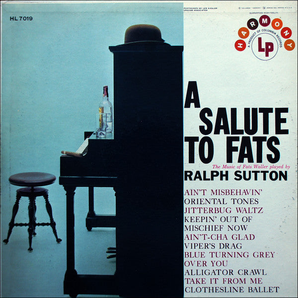 Ralph Sutton (2) : A Salute To Fats (LP, Album, Mono)