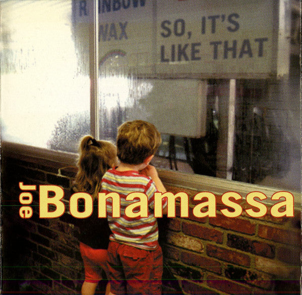 Joe Bonamassa : So, It's Like That (CD, Album, Ltd, Promo)