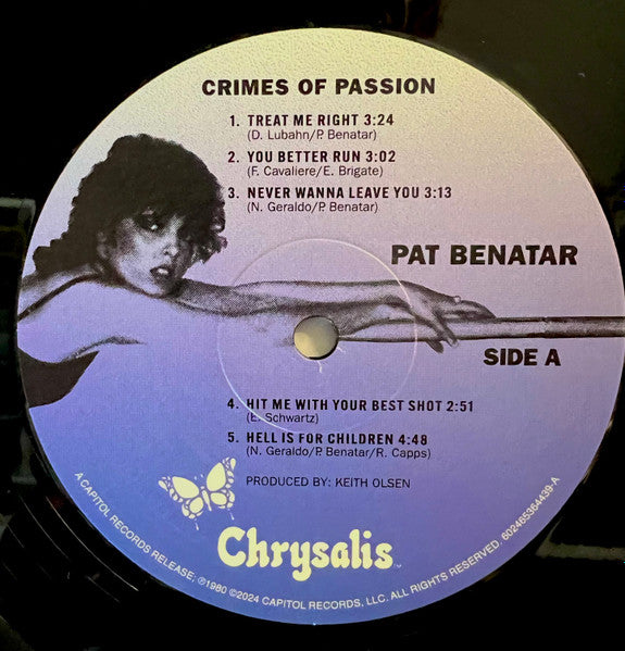 Pat Benatar : Crimes Of Passion (LP, RE, RM)
