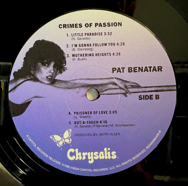 Pat Benatar : Crimes Of Passion (LP, RE, RM)