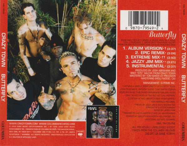 Crazy Town : Butterfly (CD, Maxi)