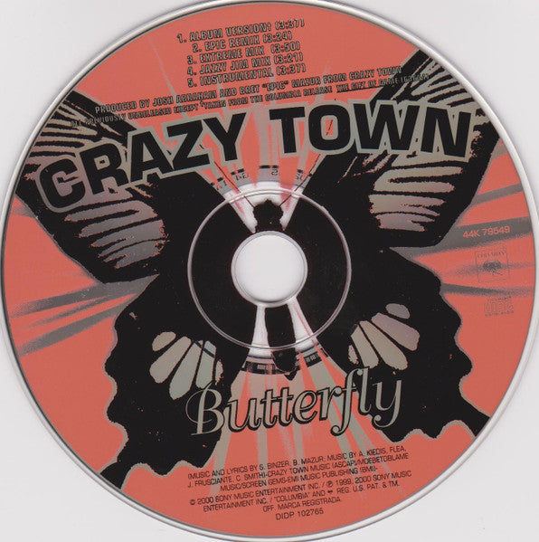 Crazy Town : Butterfly (CD, Maxi)