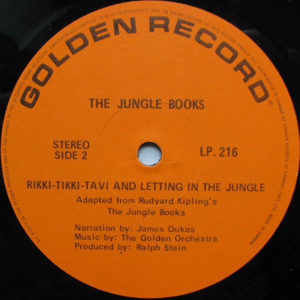 James Dukas : The Jungle Books - The Story Of Mowgli (LP, Album, Mono)