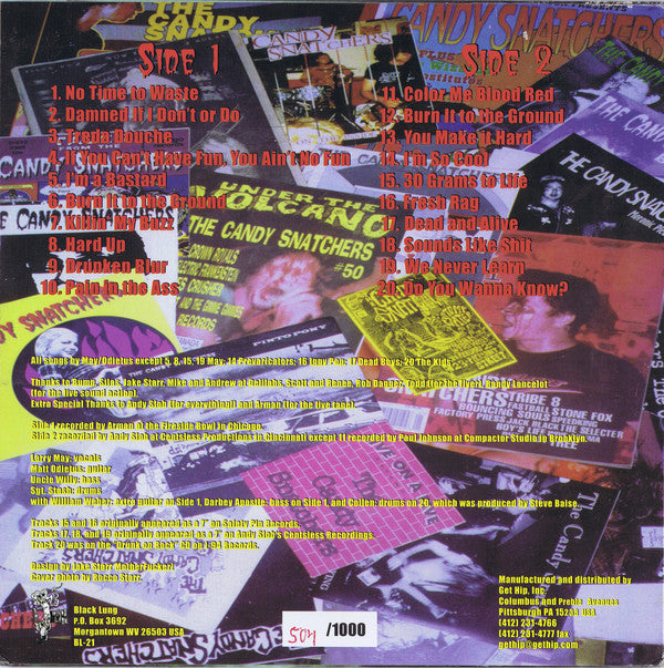 Candy Snatchers : Color Me Blood Red (Live And More...) (LP, Album, Ltd, Num, Red)