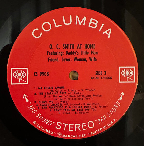 O.C. Smith* : O.C. Smith At Home (LP, Album, Ter)