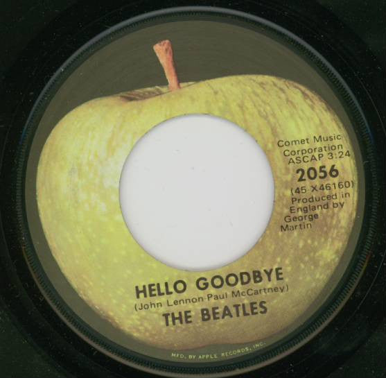 The Beatles : Hello Goodbye (7", Single, Mono, RP, Los)