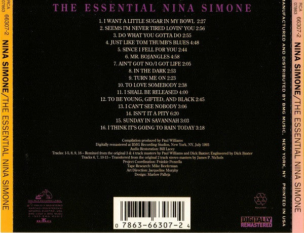 Nina Simone : The Essential Nina Simone (CD, Comp, RM)