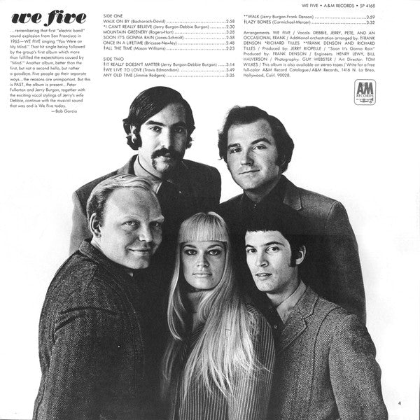 We Five : The Return Of We Five (LP, Album)