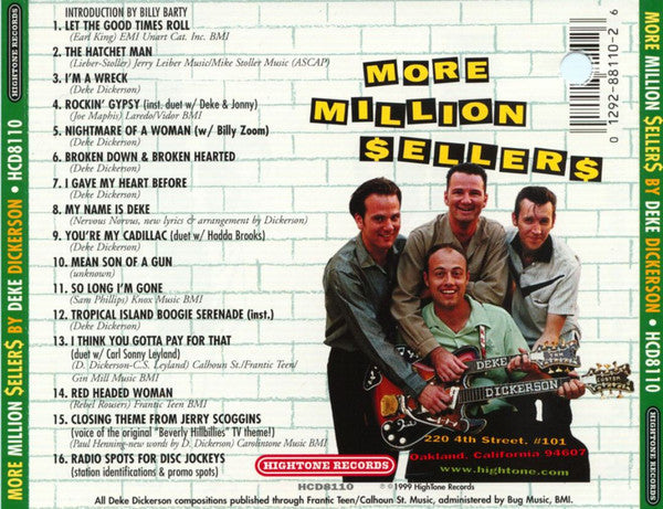 Deke Dickerson & The Ecco-Fonics : More Million $eller$ (CD, Album)