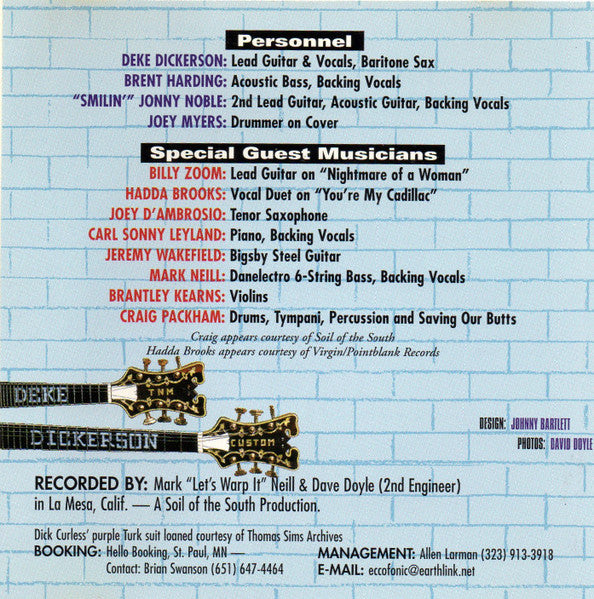 Deke Dickerson & The Ecco-Fonics : More Million $eller$ (CD, Album)