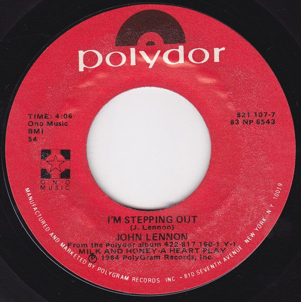 John Lennon : I'm Stepping Out (7", Single)