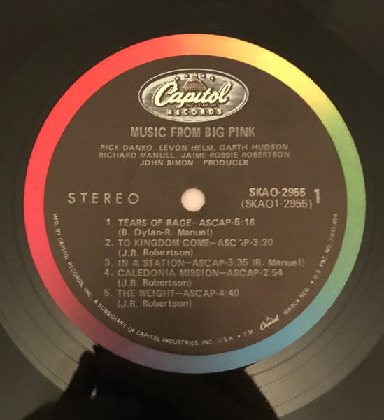 The Band : Music From Big Pink (LP, Album, RP, Los)