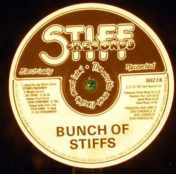 Various : A Bunch Of Stiff Records (LP, Album, Comp)