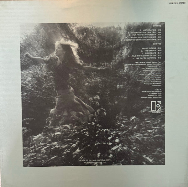 Carly Simon : Anticipation (LP, Album, Pit)