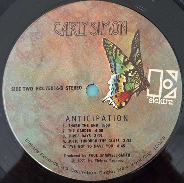 Carly Simon : Anticipation (LP, Album, Pit)