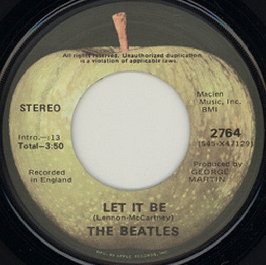 The Beatles : Let It Be (7", Single, RE)