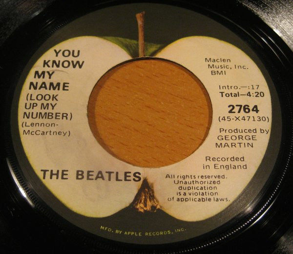 The Beatles : Let It Be (7", Single, RE)