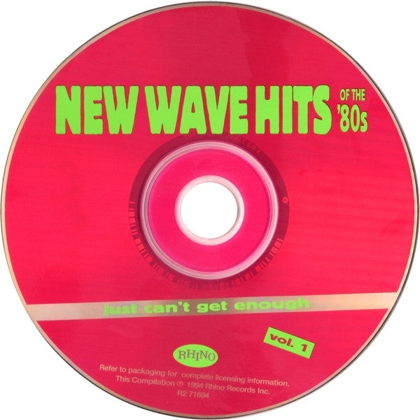 Various : Just Can't Get Enough: New Wave Hits Of The '80s, Vol. 1 (CD, Comp, RM)