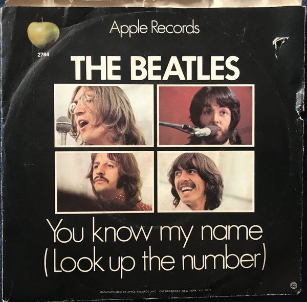 The Beatles : Let It Be / You Know My Name (Look Up The Number) (7", Single, Jac)