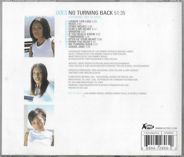 Out Of Eden (2) : No Turning Back (CD, Album)
