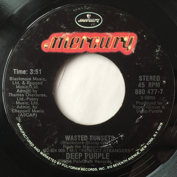 Deep Purple : Knocking At Your Back Door (7", Single)