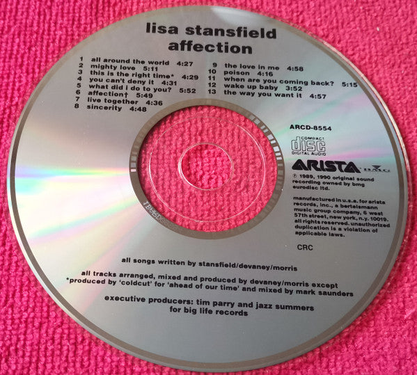 Lisa Stansfield : Affection (CD, Album)