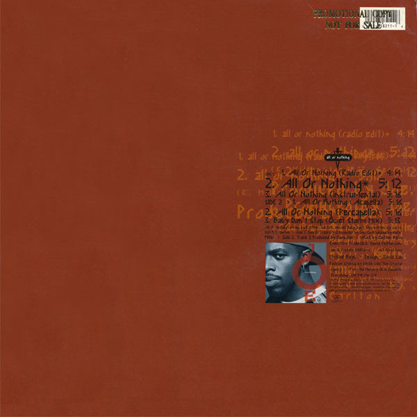 Joe : All Or Nothing (12", Promo)