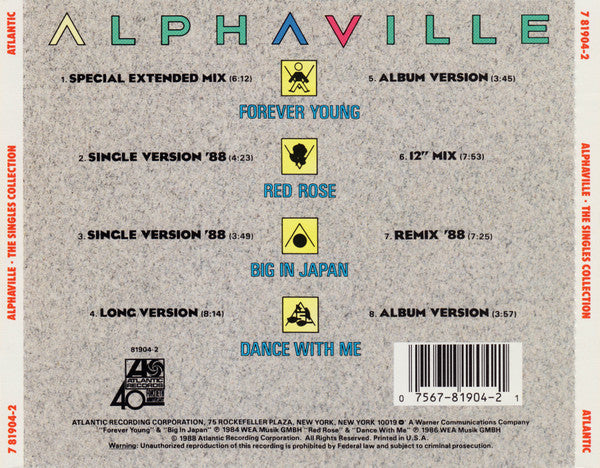 Alphaville : The Singles Collection (CD, Comp)