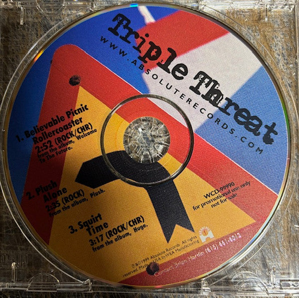 Triple Threat (19) : Believable Picnic Rollercoaster (CD, Promo)