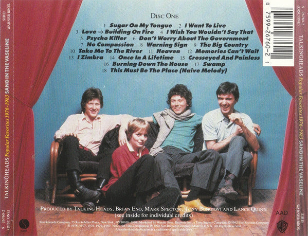 Talking Heads : Popular Favorites 1976-1992 Sand In The Vaseline (2xCD, Comp, RM, ARC)