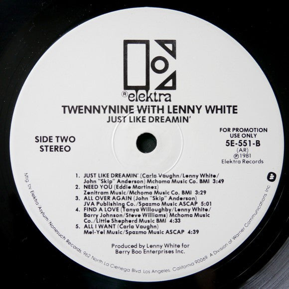 Twennynine With Lenny White : Just Like Dreamin' (LP, Album, Promo, All)