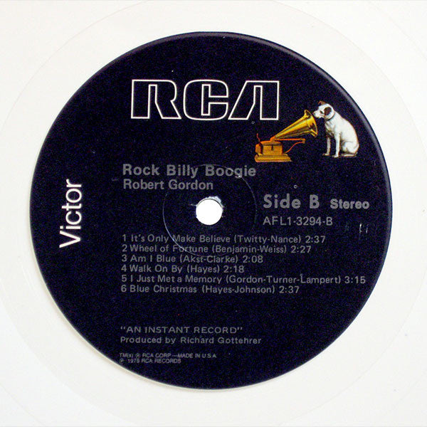 Robert Gordon (2) : Rock Billy Boogie (LP, Album, Ltd, Whi)