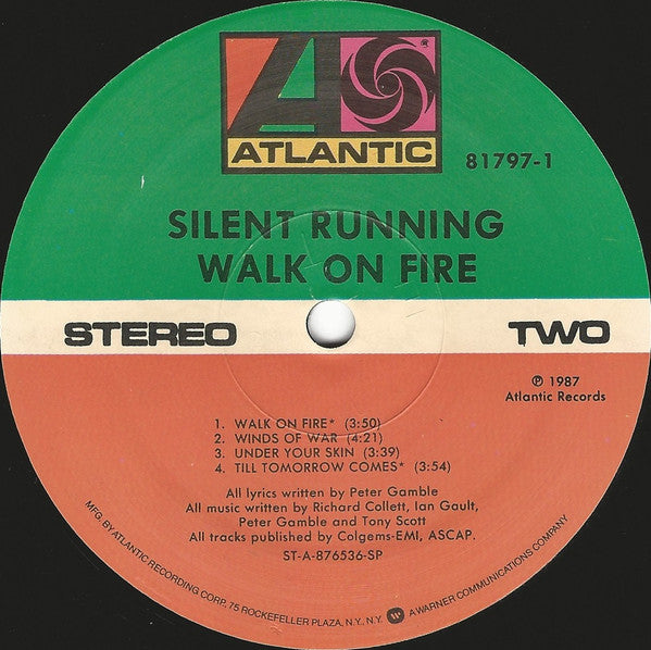 Silent Running : Walk On Fire (LP, Album)