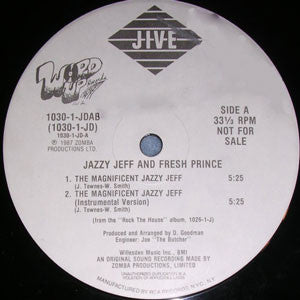 DJ Jazzy Jeff & The Fresh Prince : The Magnificent Jazzy Jeff (12", Promo)