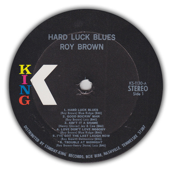 Roy Brown : Hard Luck Blues (LP, Comp)