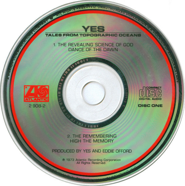 Yes : Tales From Topographic Oceans (2xCD, Album, RE)